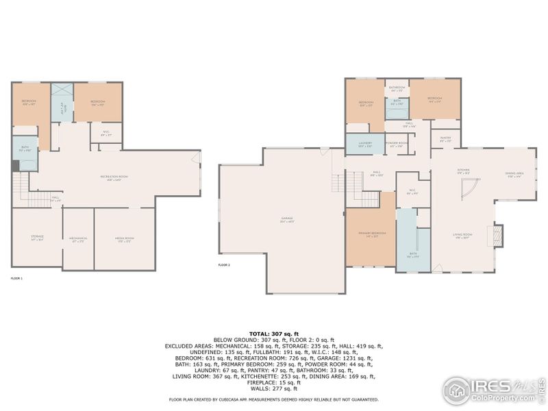 2D floor plan layout of this home in , Milliken, CO (Image 4).