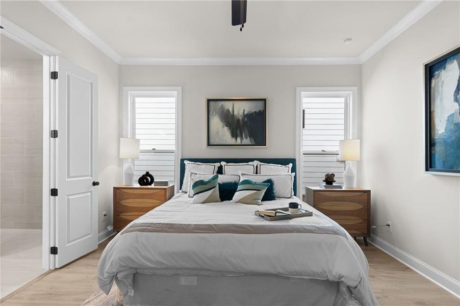 Furnished interior view inside a new home in Promenade at Sawnee Village, Cumming (Image 35).