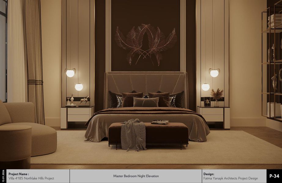 Bedroom with baseboards