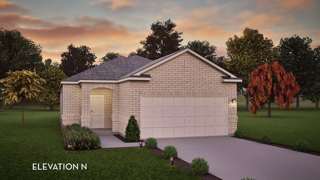 Representative exterior photo of a completed home built from the Pine II by CastleRock Communities in Colony at Pinehurst, Pinehurst, TX (Image 11).