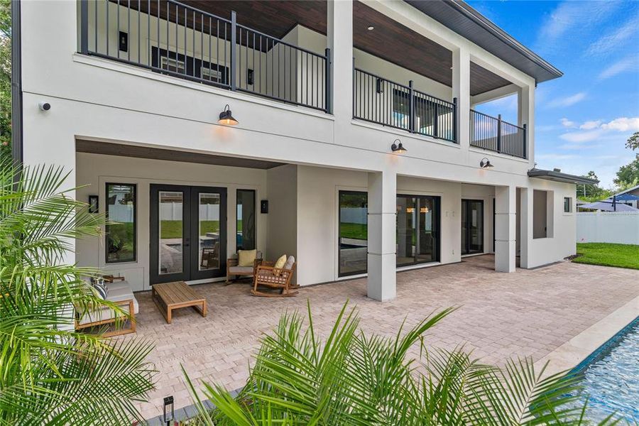 Covered back patio- OUTDOOR KITCHEN WITH GAS GRILL, SINK & BEVERAGE FRIDGE IS BEING BUILT Covered back patio- OUTDOOR KITCHEN WITH GAS GRILL, SINK & BEVERAGE FRIDGE IS BEING BUILT