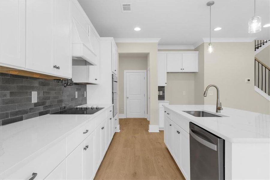 Furnished interior view inside a new home in , Flowery Branch (Image 8).