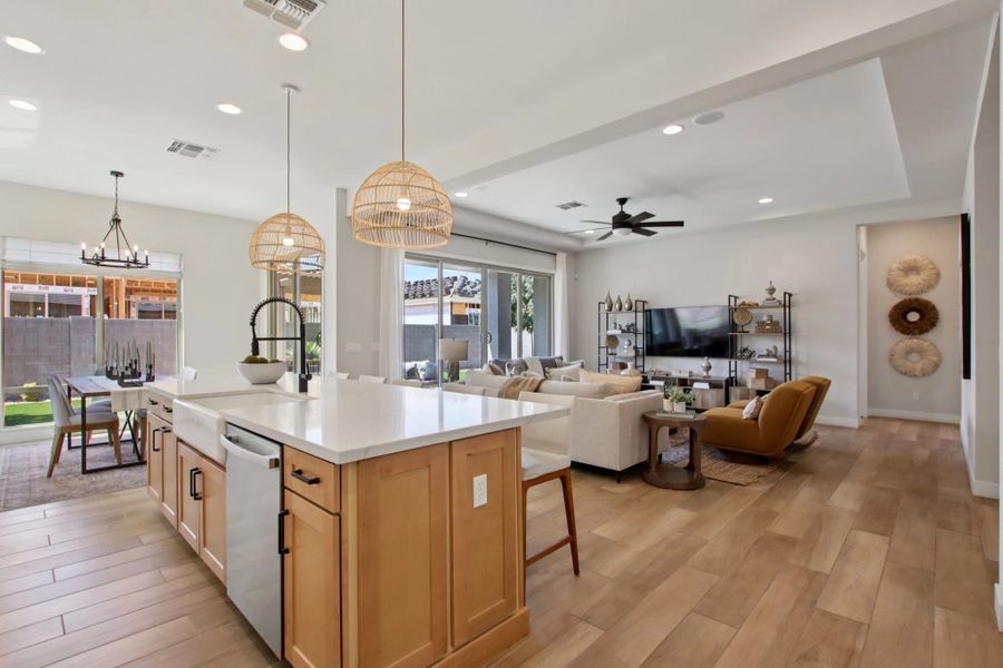 Kitchen and great room