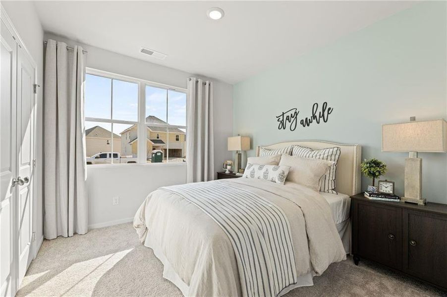 Furnished interior view inside a new home in Union Heights, Flowery Branch (Image 18). Furnished interior view inside a new home in Union Heights, Flowery Branch (Image 18).