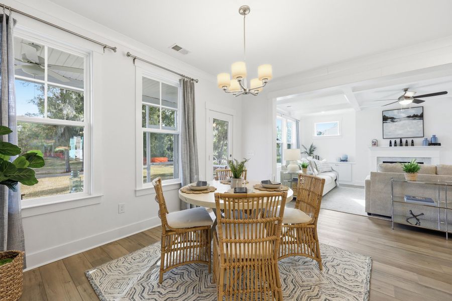 Furnished interior view inside a new home in , Summerville (Image 13).