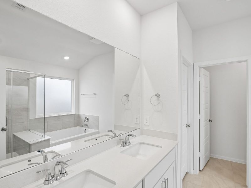 Furnished interior view inside a new home in Riviera Pines - Classic Series, Huffman (Image 8).