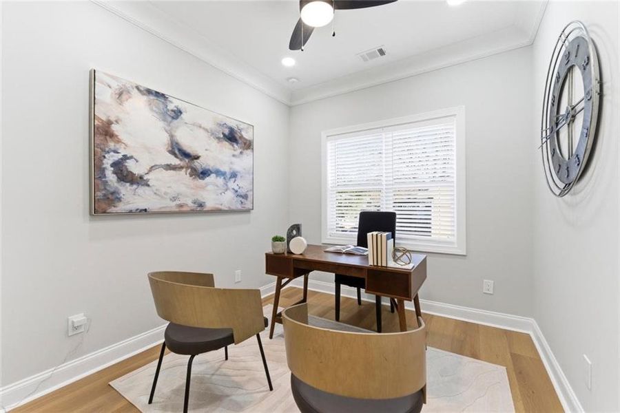 Furnished interior view inside a new home in , Atlanta (Image 23). Furnished interior view inside a new home in , Atlanta (Image 23).