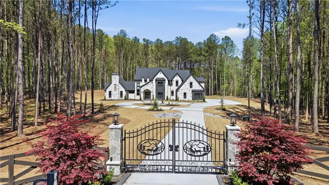 Front exterior of a new home in , Tyrone, GA, highlighting curb appeal (Image 28).
