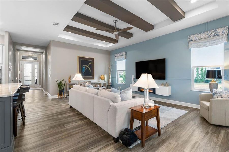 Furnished interior view inside a new home in , Palm Coast (Image 42).