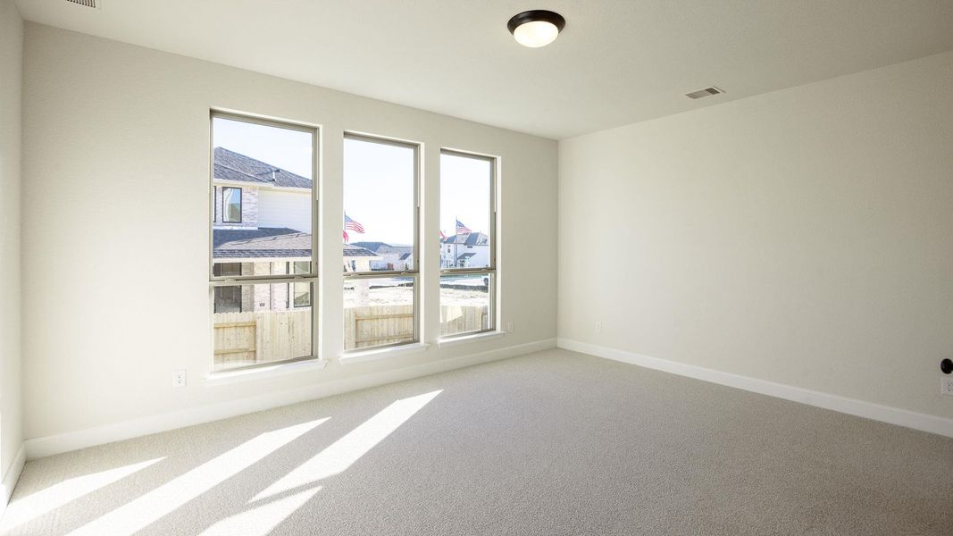 Spacious, unfurnished interior of a new home in Lariat 50', Liberty Hill (Image 13). Spacious, unfurnished interior of a new home in Lariat 50', Liberty Hill (Image 13).