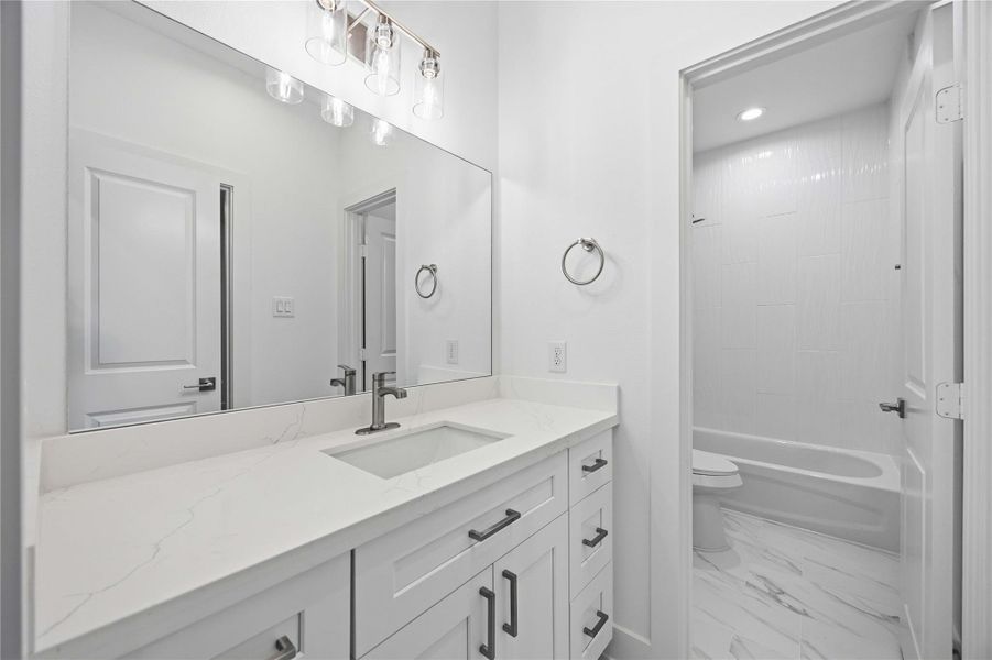 Furnished interior view inside a new home in , Houston (Image 10).