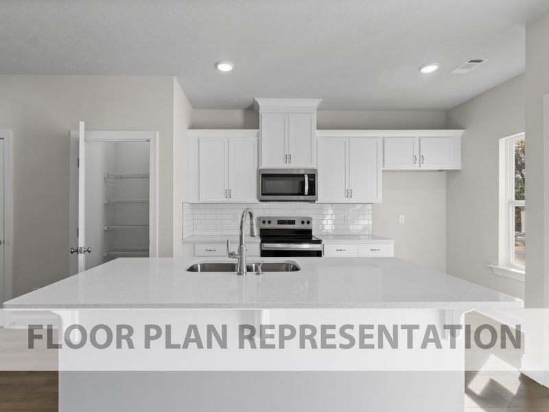 Athens Plan Kitchen (Alt View) | Ivey Homes