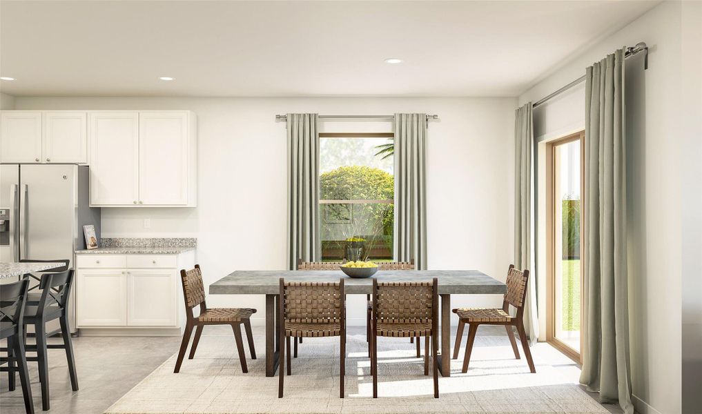 Charming dining area (*Artist rendering used for illustration purposes only.)