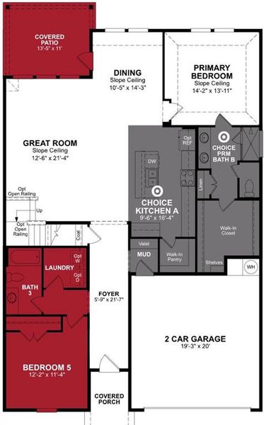 Beazer Homes Hurricane Creek Ranier plan