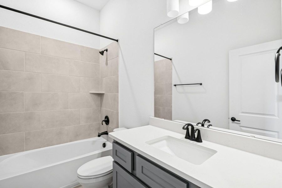 Furnished interior view inside a new home in Grange 45' Homesites, Katy (Image 5). Furnished interior view inside a new home in Grange 45' Homesites, Katy (Image 5).