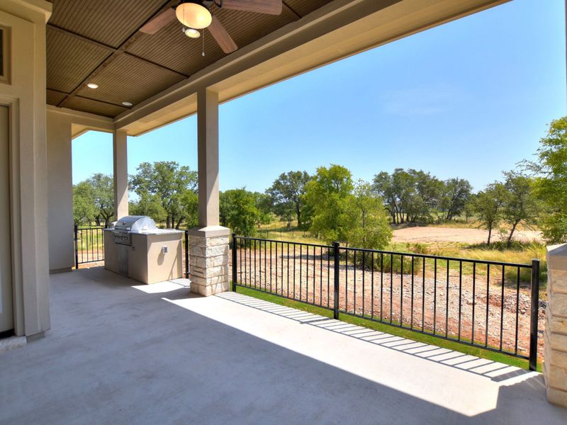Representative exterior details of a home built from the Siena III by Giddens Homes in Clearwater Ranch, Liberty Hill (Image 75).
