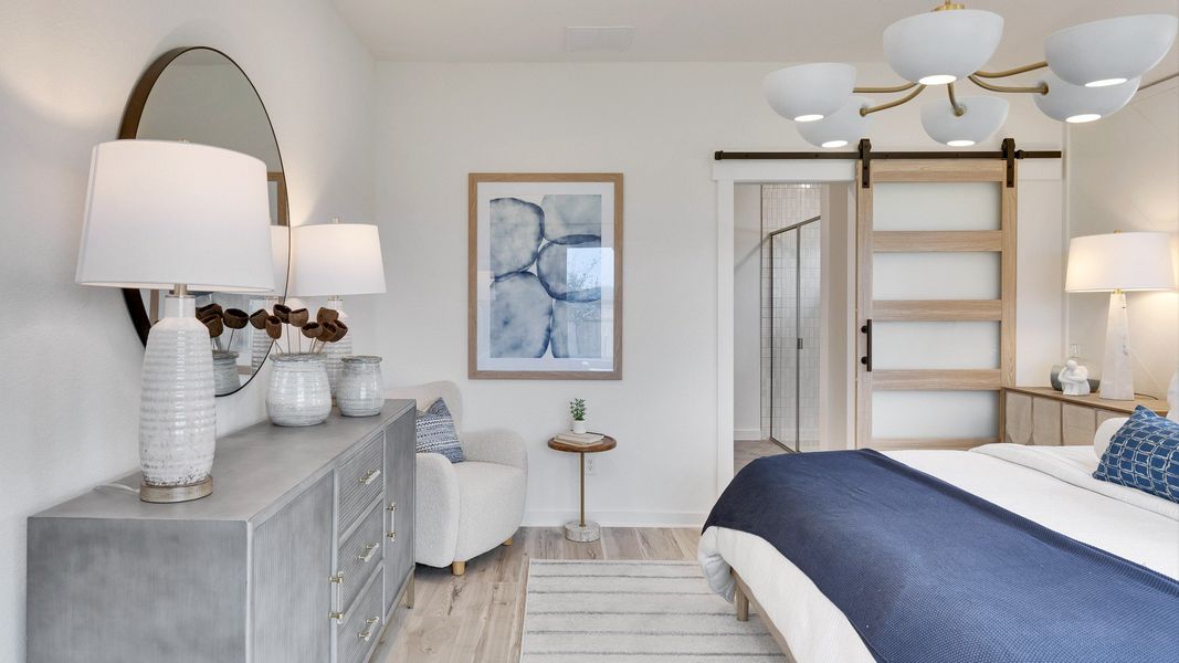 Representative furnished interior of a home built from the Meyerson by DRB Homes in Hunters Glen, Jarrell (Image 28).
