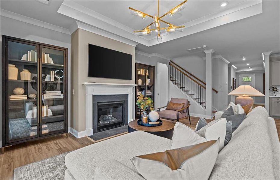 Furnished interior view inside a new home in Linden Grove, Powder Springs (Image 12).