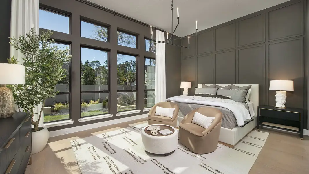 Representative furnished interior of a home built from the 3593W by Perry Homes in The Highlands, Porter (Image 13).