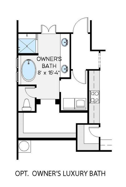 2D floor plan layout for the Bethpage by Greybrook Homes in Edmunds Farm, Clover, SC (Image 4).