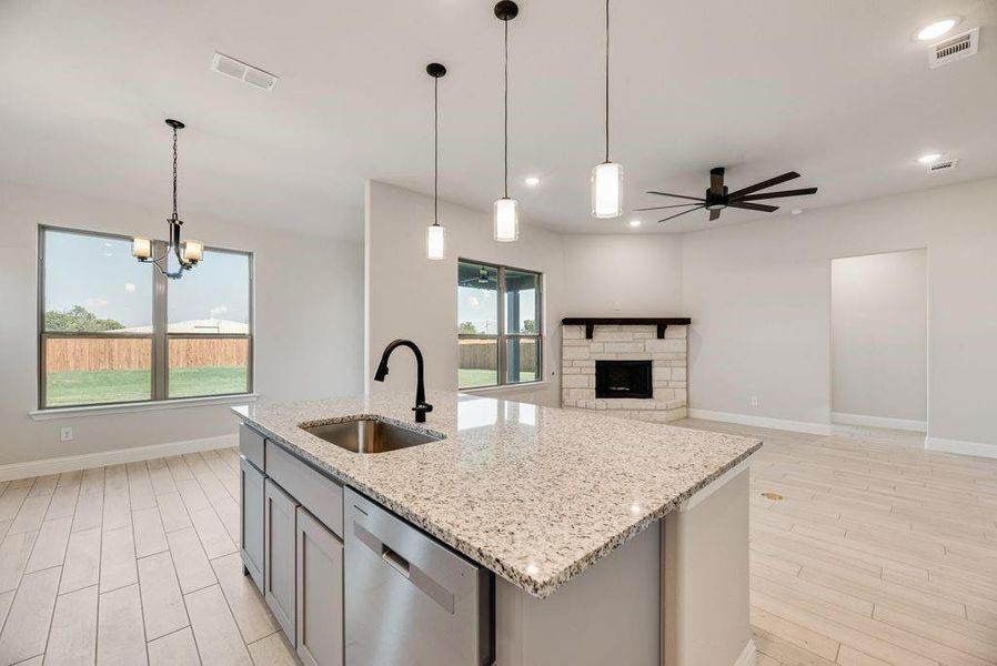 Furnished interior view inside a new home in , Pilot Point (Image 11).