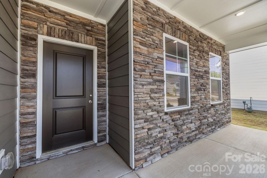 Exterior details and patio area of a home in McFarland Estates, York (Image 22).