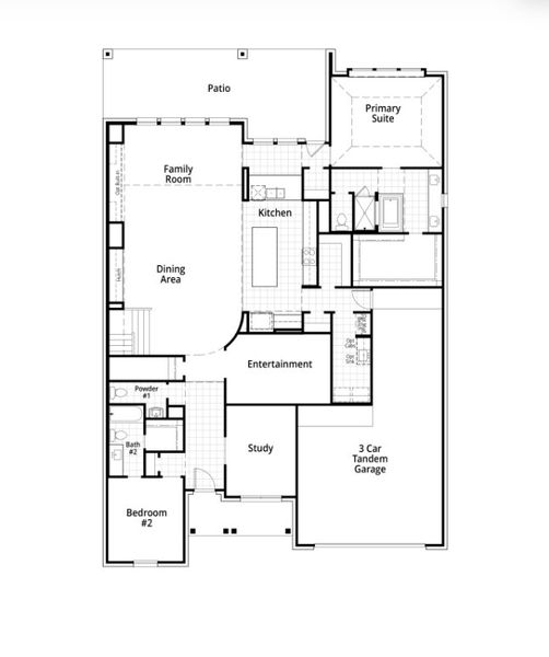 2D floor plan layout for the Stanley by Highland Homes in Meraki: 60ft. lots, Forney, TX (Image 6). 2D floor plan layout for the Stanley by Highland Homes in Meraki: 60ft. lots, Forney, TX (Image 6).