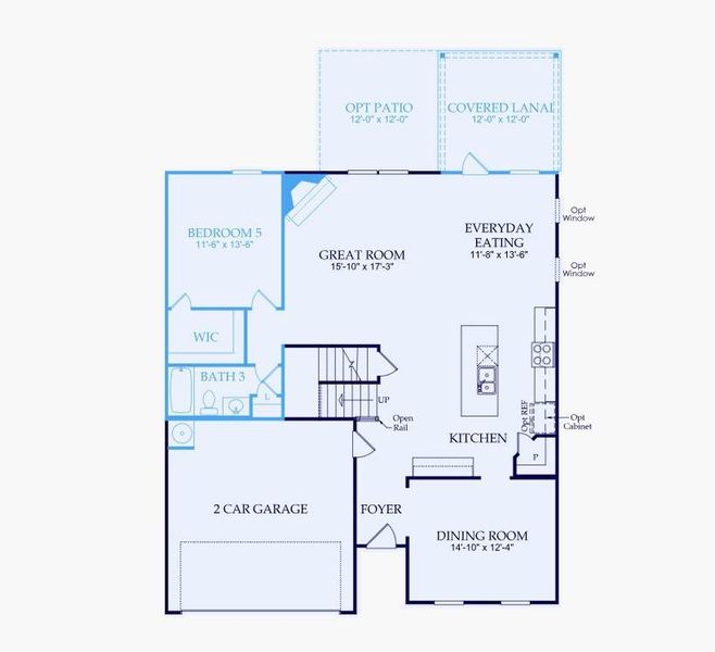 2D floor plan layout of this home in Briar Creek, Atlanta, GA (Image 4).