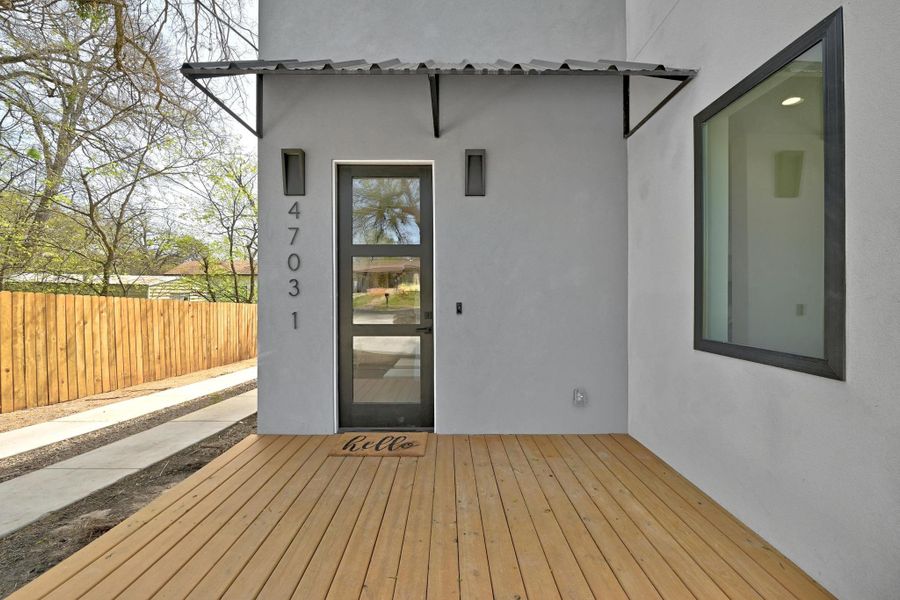 Lovely front porch