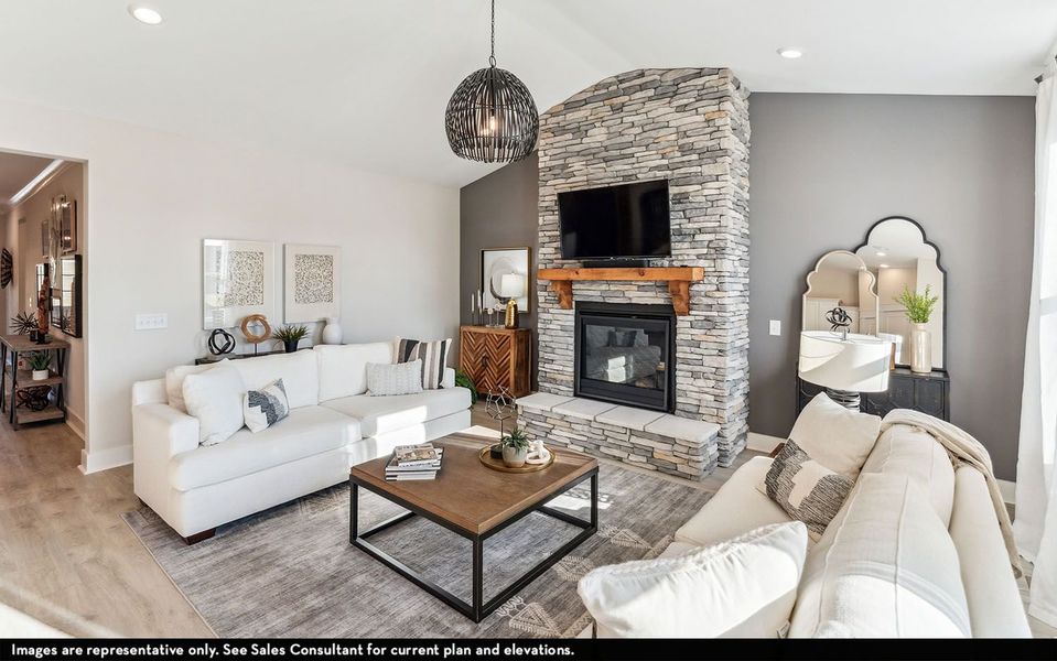 Furnished interior view inside a new home in McCain's Station, Gallatin (Image 9).