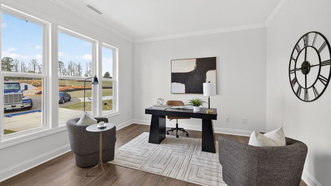 Representative furnished interior of a home built from the Bennett by D.R. Horton in The Manors at Winston Pointe, Clayton (Image 36).