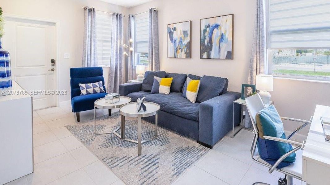 Furnished interior view inside a new home in Altamira, Homestead (Image 4).