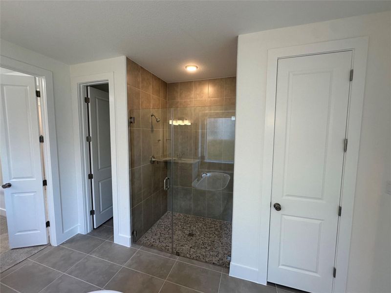 Walk-in shower in Primary Bath
