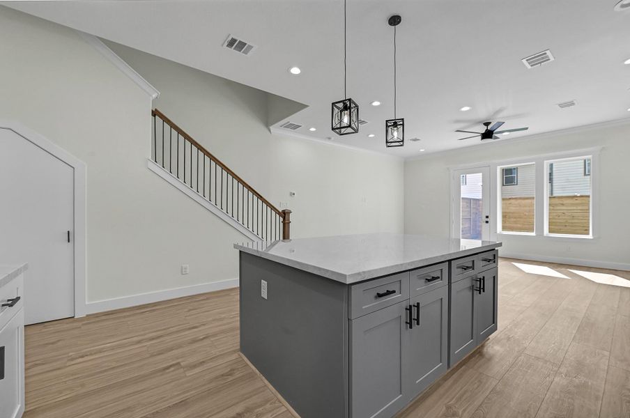 Furnished interior view inside a new home in , Houston (Image 9).