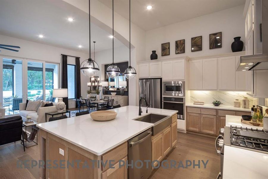 Furnished interior view inside a new home in Sandbrock Ranch, Aubrey (Image 11).