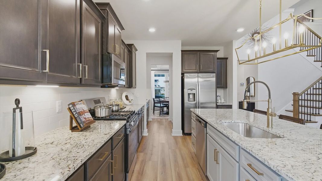 Furnished interior view inside a new home in Kayfield at Midway, Anderson (Image 19).