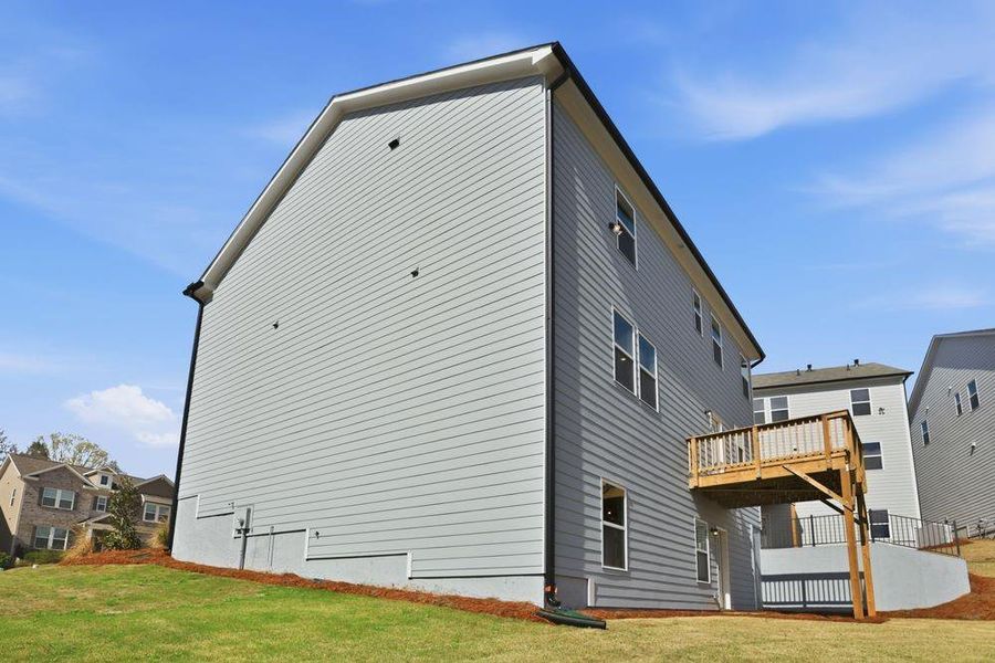 Exterior details and patio area of a home in Falls Creek, Flowery Branch (Image 3).