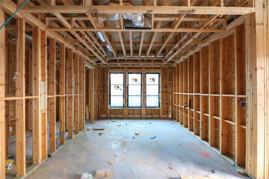 Formal Dining Room provides ample space for large dining furniture, perfect for hosting with entrance to butlers pantry. Walls will have custom millwork, Trayed ceiling above & Designer chandelier.