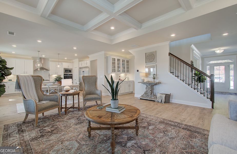 Furnished interior view inside a new home in Mallard’s Landing, Jefferson (Image 11).