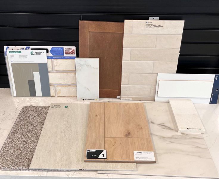 Sample of building materials used in homes in Bridgeland, Cypress (Image 24). Sample of building materials used in homes in Bridgeland, Cypress (Image 24).