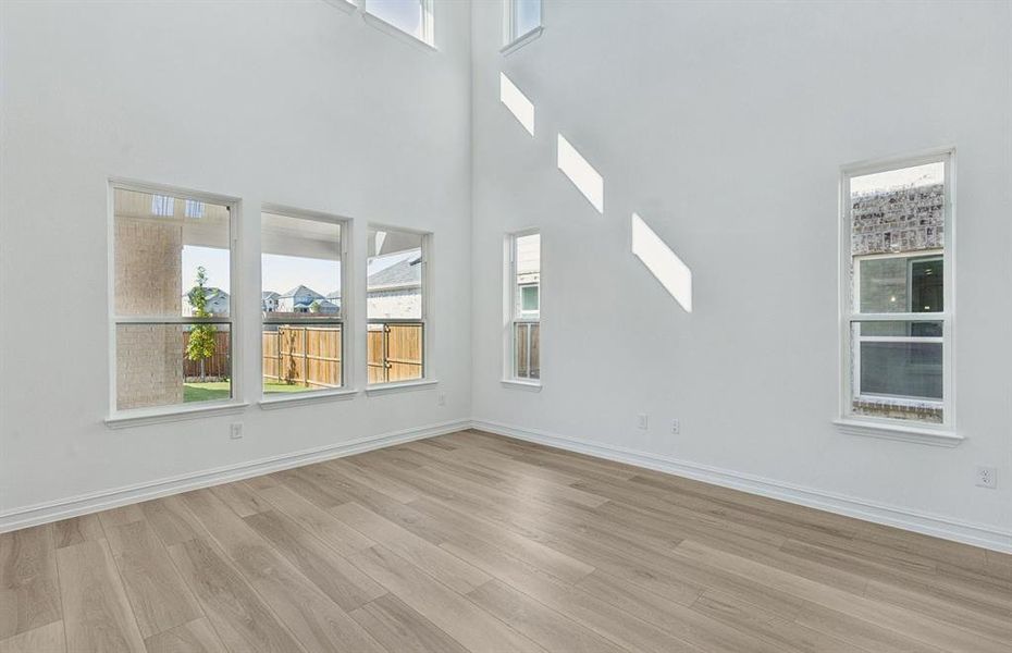 Sunlit gathering room