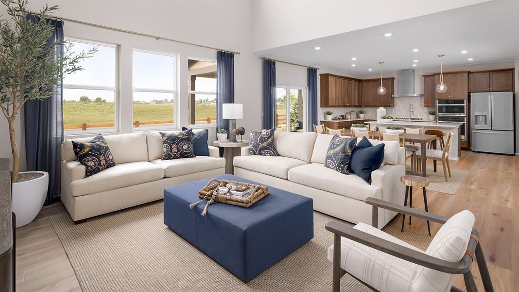 Representative furnished interior of a home built from the Plan 5005 by New Home Co. in The Estates Collection at Talon Pointe, Thornton (Image 7).