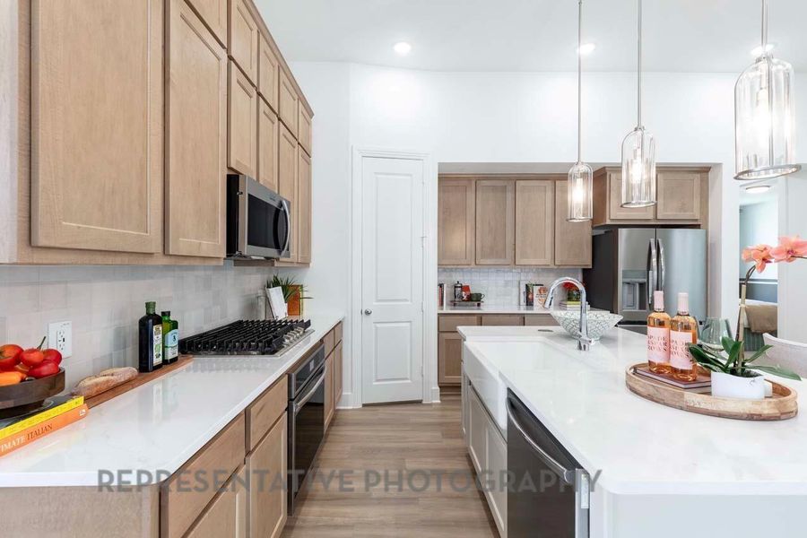 Furnished interior view inside a new home in Kresston: 40ft. lots, Montgomery (Image 8).