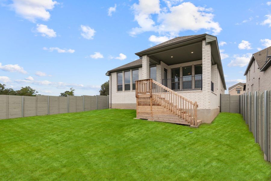 Rear of Home and Private Backyard Rear of Home and Private Backyard