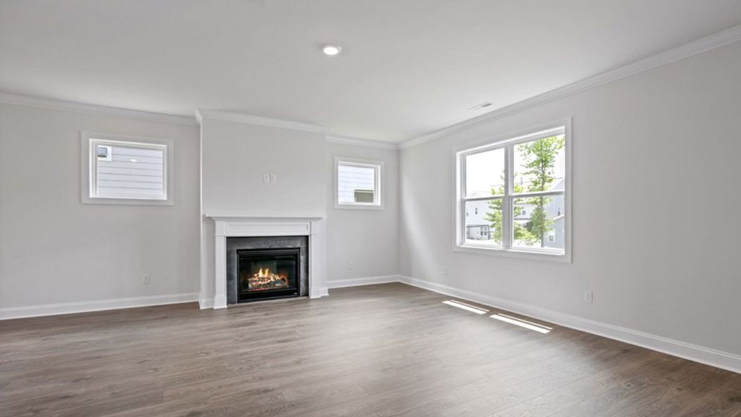 Representative unfurnished interior of a home built from the Lucas by D.R. Horton in The Manors at Haywood Glen, Knightdale (Image 17).