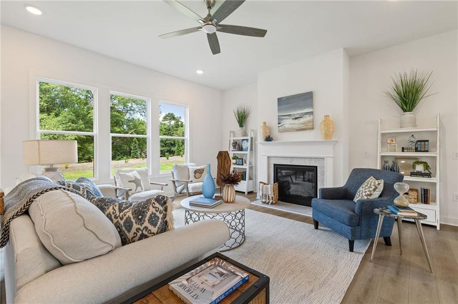 Furnished interior view inside a new home in Ashbury Commons, Powder Springs (Image 18).