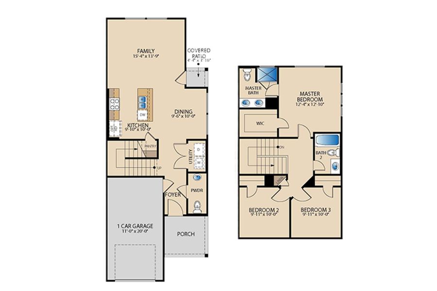 2D floor plan layout of this home in Town Park, Princeton, TX (Image 3).