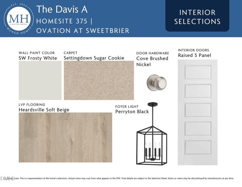 Interior Design Selections