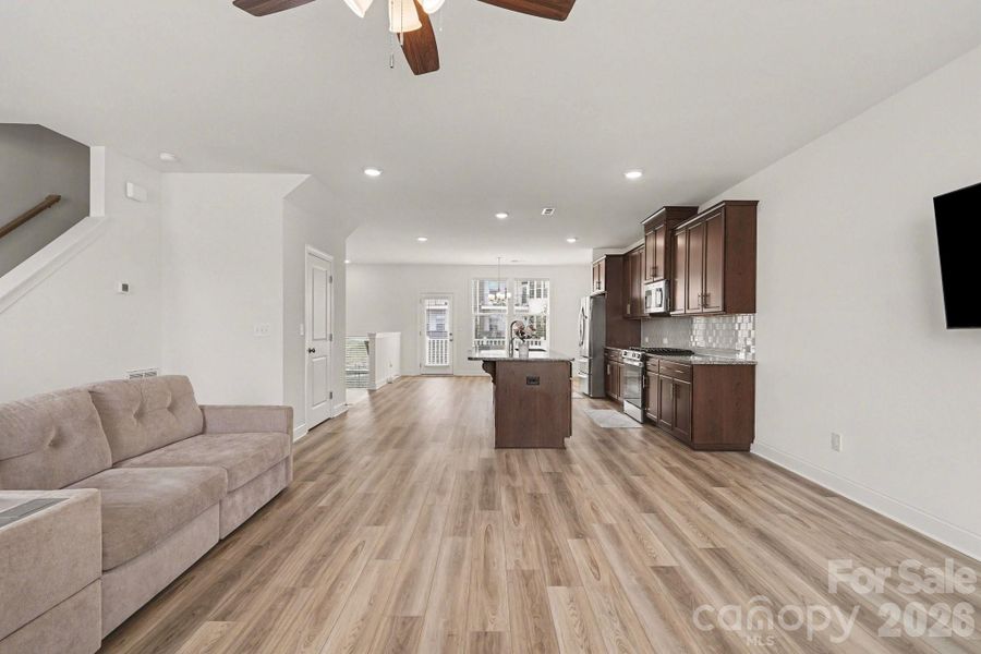 Furnished interior view inside a new home in Christenbury Greene, Concord (Image 9).