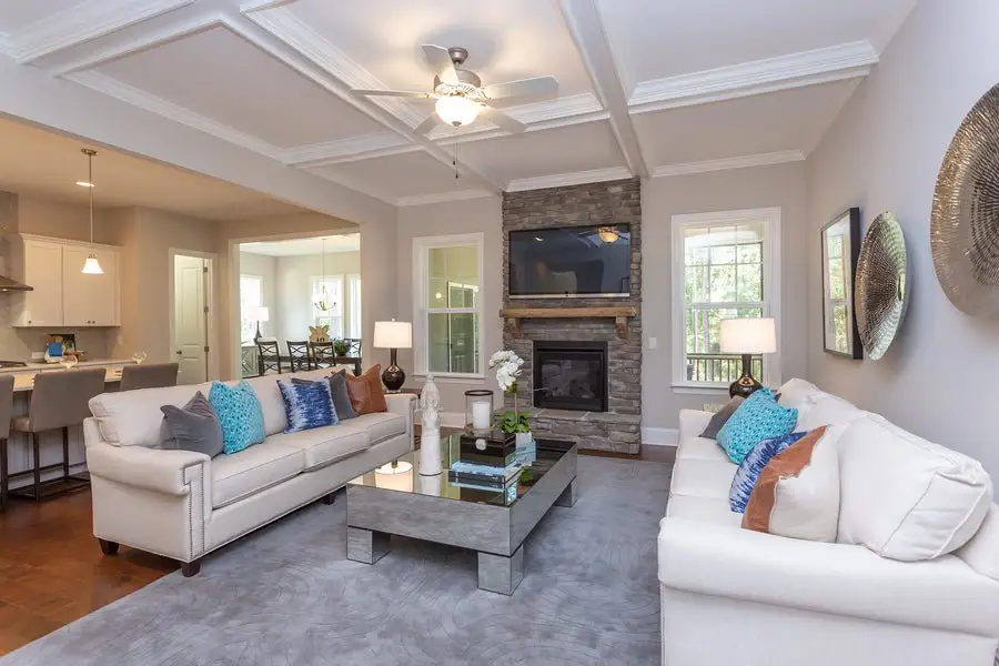 Representative furnished interior of a home built from the Lexington II by Caruso Homes in Sauls Landing, Zebulon (Image 10). Representative furnished interior of a home built from the Lexington II by Caruso Homes in Sauls Landing, Zebulon (Image 10).